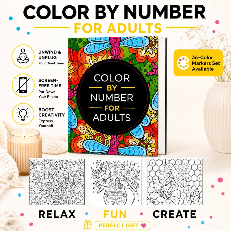 Color By Number Book