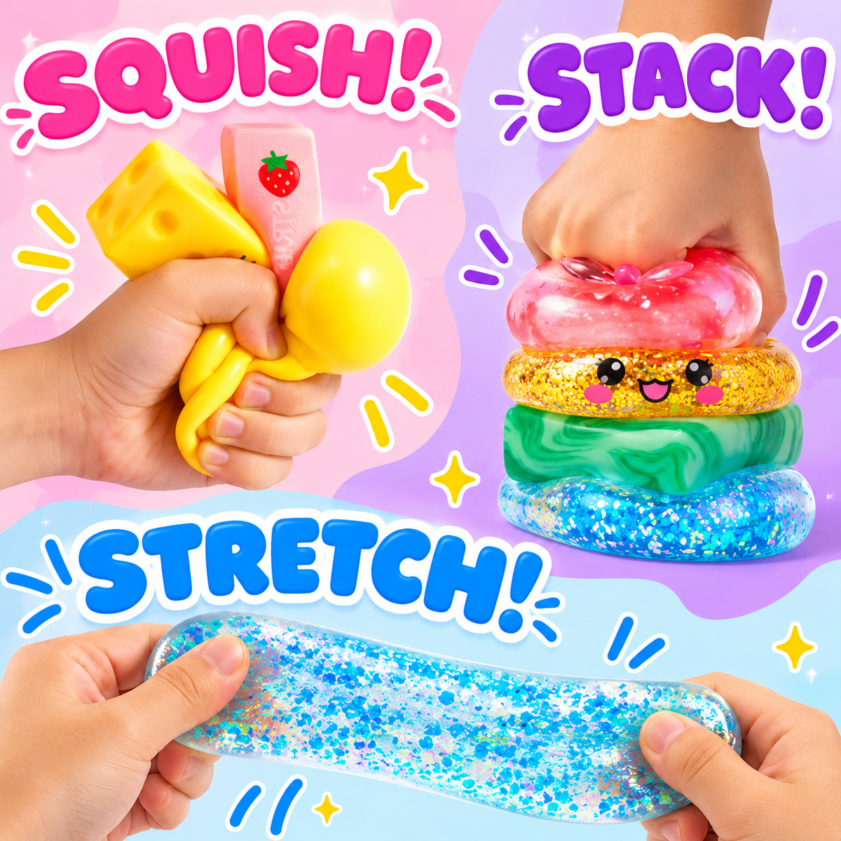 Squishy Fun Box – 8pc Sensory Set