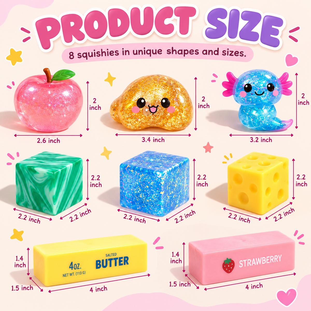 Squishy Fun Box – 8pc Sensory Set