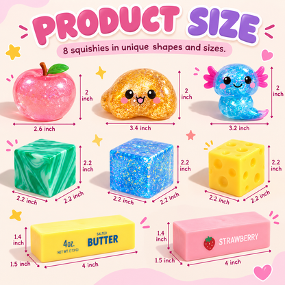 Squishy Fun Box – 8pc Sensory Set