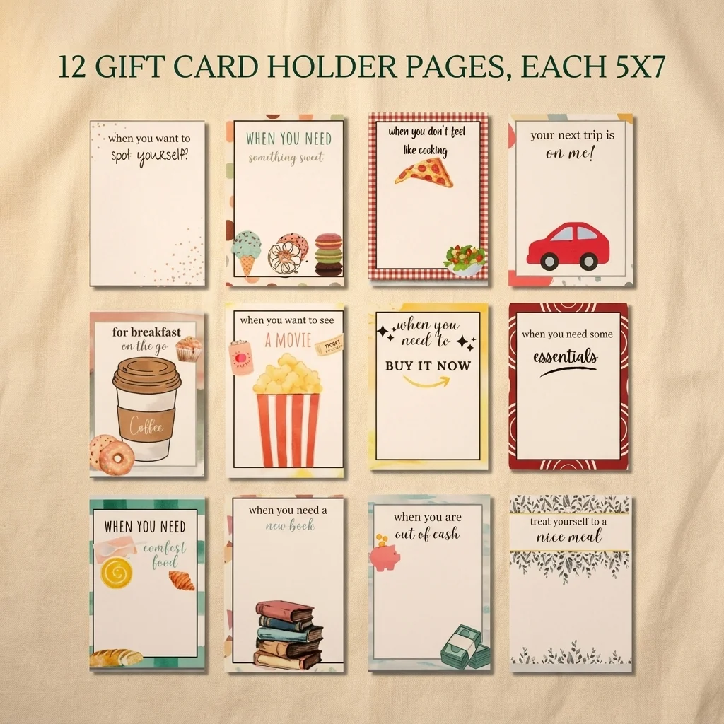 Christmas Gift Card Book