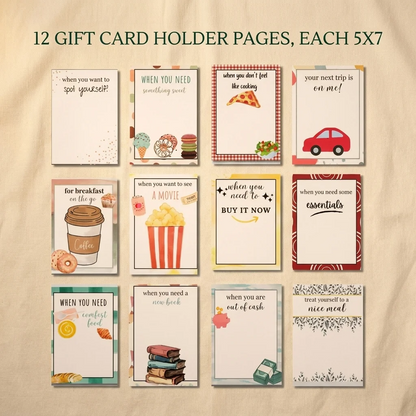 Christmas Gift Card Book